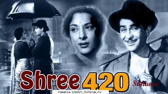 shree 420 (1955) shree 420 420raj kumar saxena paraseste satul natal indreapta spre bombay speranta