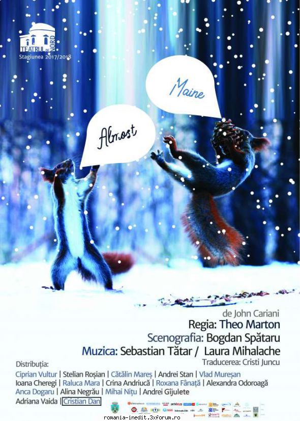 almost, maine (teatru nord satu mare) maine john premierei: decembrie 2017