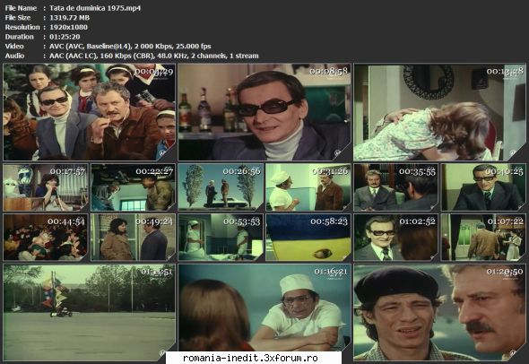 tata duminica (1974) tvrip duminica edit: file expirate, pentru file valabile vezi mai jos
