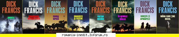 coperti pentru ebookuri pentru scrise dick francis și limba (11 titluri):