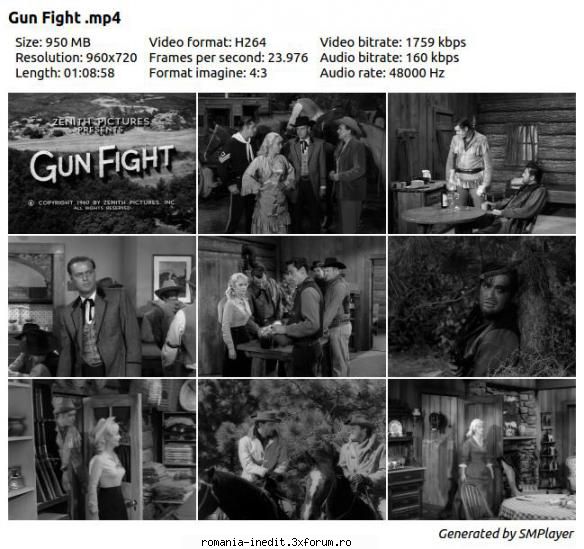 gun fight (1961) gun fight romana 950 h264