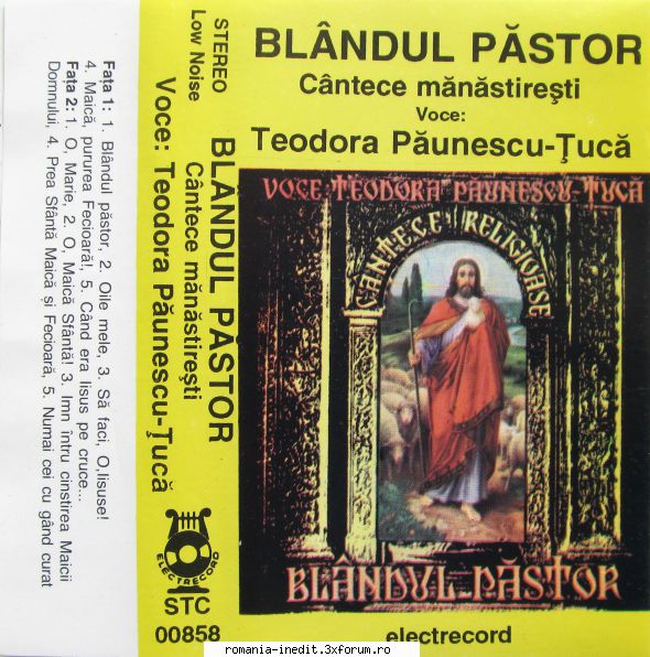 casete stc0858 teodora blandul pastoroile melesa faci, pururea era iisus cruceo, marieo, maica