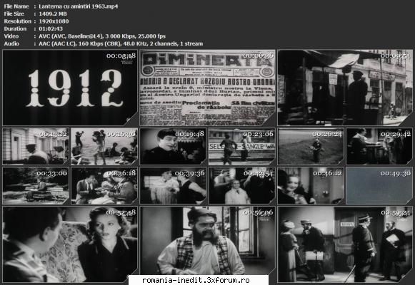 lanterna amintiri (1963) lanterna amintiri film montaj despre jean jean septembrie 1962 s-au