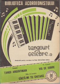 muzicale partituri tangouri celebre acordeon
