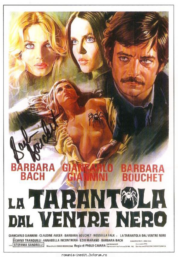 barbara bouchet tarantola dal ventre nero black belly the tarantula der schwarze leib der tarantel