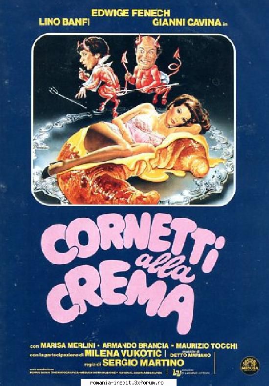 edwige fenech (1948 movie collection cornetti alla crema fenech and lino banfi stars this italian