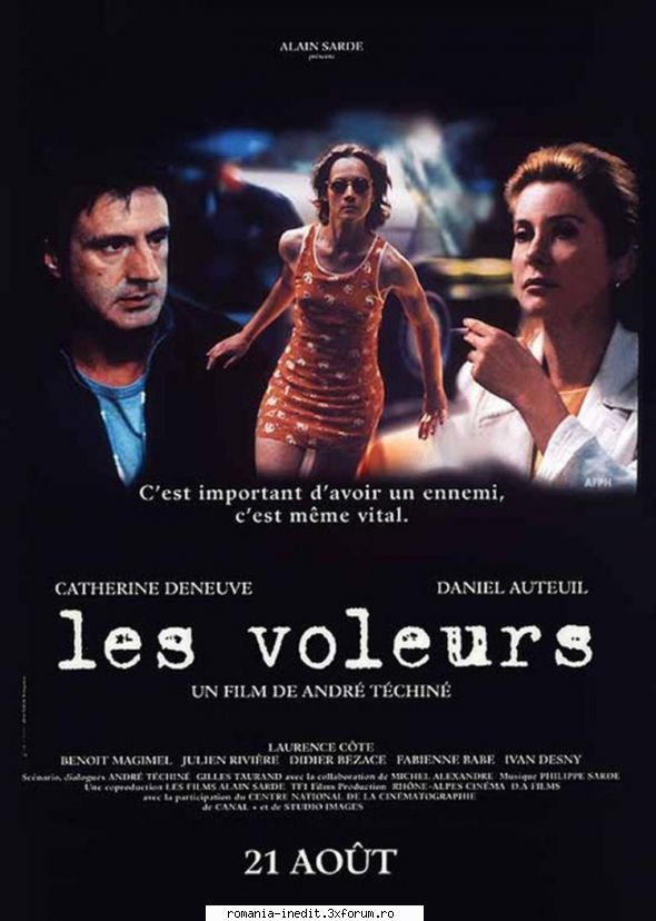 catherine deneuve les voleurs diebe der nacht 1996year: deneuve, daniel auteuil, laurence ctein the