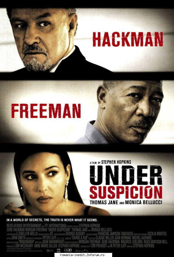 monica bellucci under hackman, morgan freemana wealthy attorney san juan comes the police station