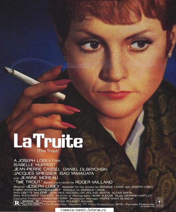 isabelle huppert la.truite 1982year: joseph huppert, cassel, jeanne (huppert) leaves her family's