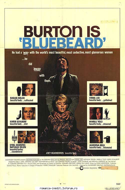 agostina belli bluebeard blaubart burton, raquel welch, virna lisi ,agostina tolobaron von sepper