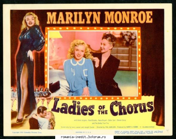 marilyn monroe ladies the chorus ich tanze dein herz jergens, marilyn monroe, rand brooksa faded