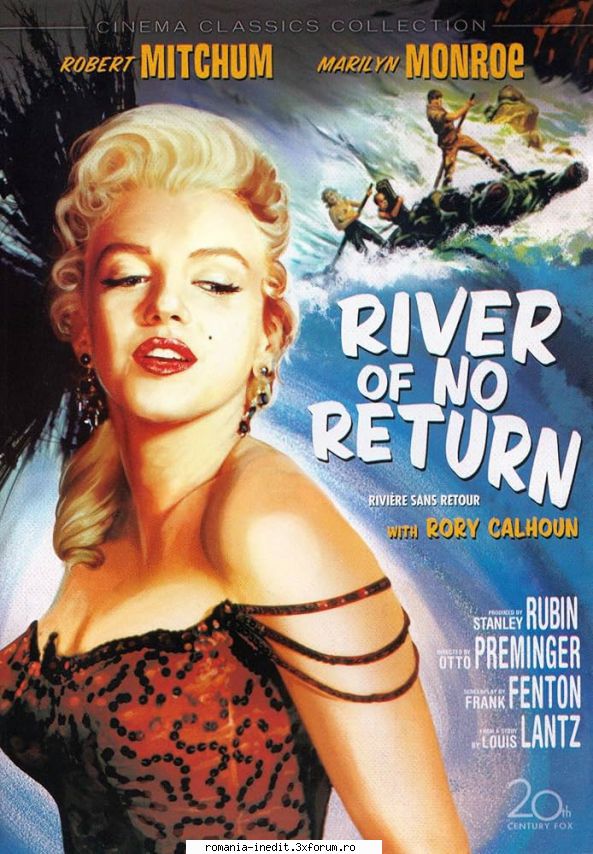 marilyn monroe river return otto robert mitchum, marilyn monroe, rory calhounthe titular river