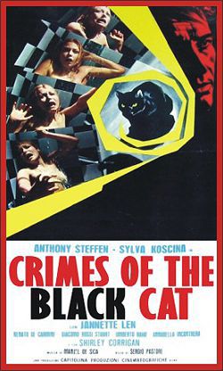 sylva koscina the crimes the black cat sergio anthony lenzia blind pianist overhears nightclub, and