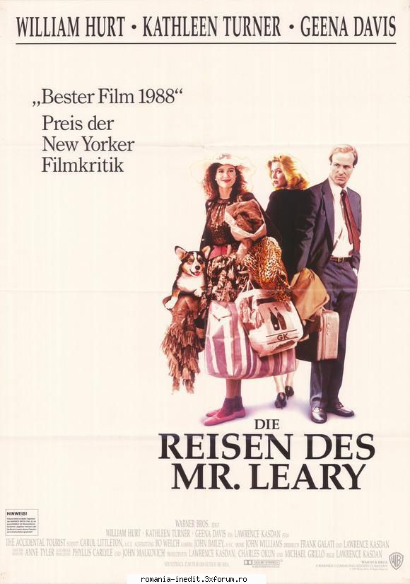 kathleen turner the accidental tourist die reisen des leary germansubs :director: lawrence hurt,