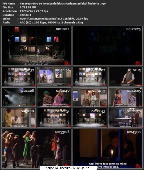 pasarea retro se loveste de bloc si cade pe asfaltul fierbinte de radu afrim  teatrul s�ndor tanti