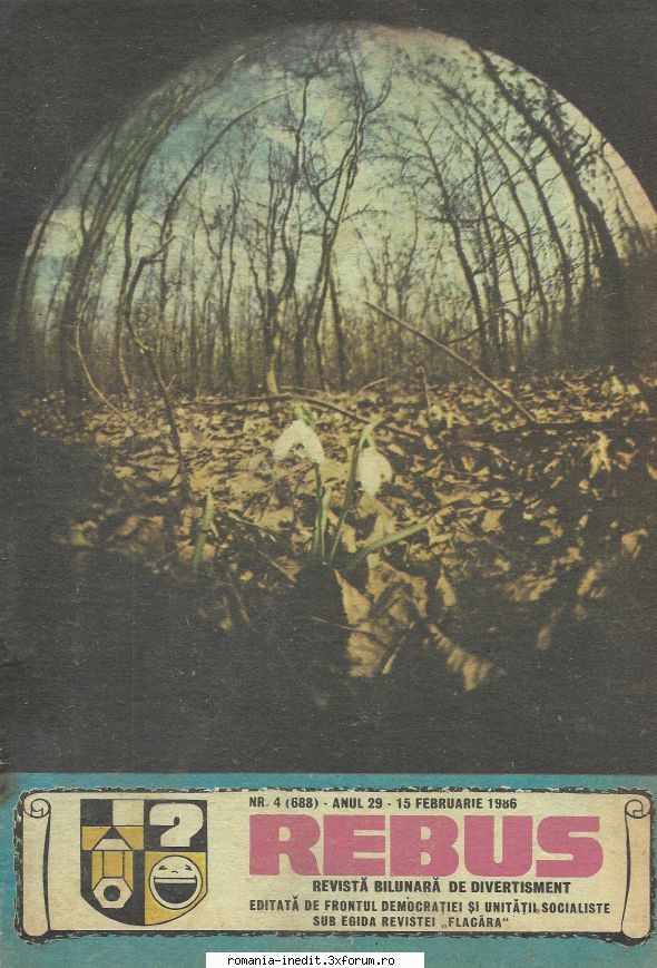 [b] revista rebus postez revista rebus nr. 688-1986 format mai jos: