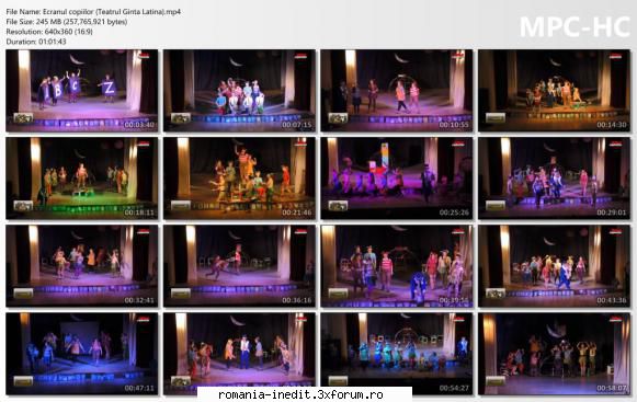 ecranul copiilor (teatrul ginta latina)