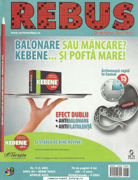 [b] revista rebus salut bine v-am scanul numar care ramas revistei rebus, cel din aprilie 2021 (76