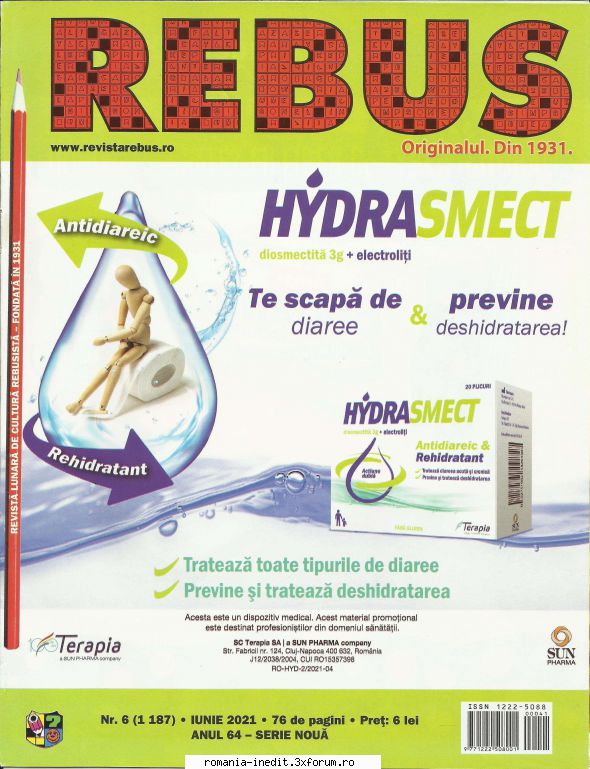 [b] revista rebus revista rebus nr. (1187) din iunie 2021 (76 pag., 300 dpi, jpg, arhiva rar):pe