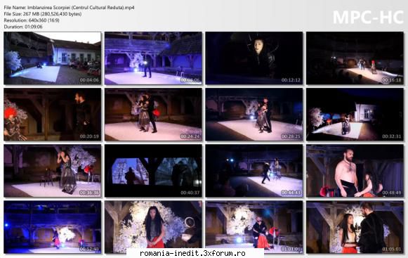 scorpiei (centrul cultural reduta) radu aldulescu după william și petrucchio radu mihai