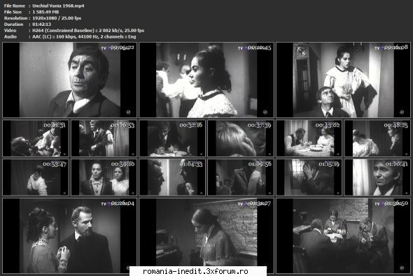 unchiul vania (1968) (teatru tv)
