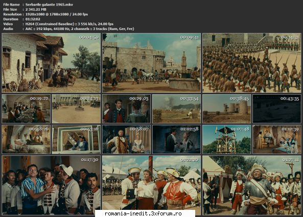 serbarile galante (1965) sau germana.