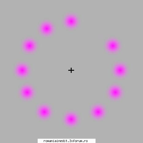 iluzie privirea asupra puncului marcat centrusi veti observa cum punctele violete dispar....