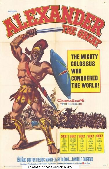 alexander the great (1956) alexander the great robert robert rossen release date: august 1956 (west