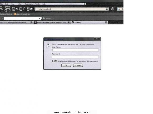 problema apache dupa tutorialul aici dupa termin inst..am vrut verific daca merge scris cere user