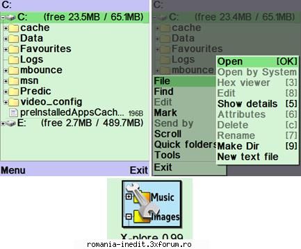 xplore v1.10 symbian s60 x-plore file manager for mobile devices, with wide range functions phone's