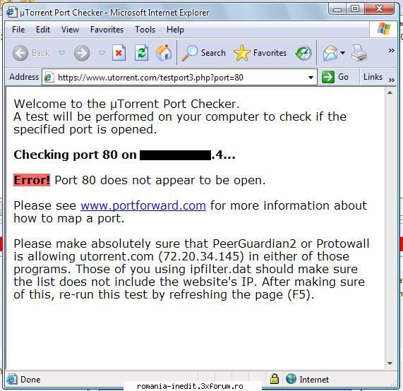 porturi inchise cum pot folosi torentul? s-ar putea spuna sunt spammer, dar daca apas nu-mi apare