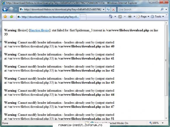 spiderman ori sunt ghinionist ori cineva si-a bagat coada.uite ce-mi cand dau descarc fisierul