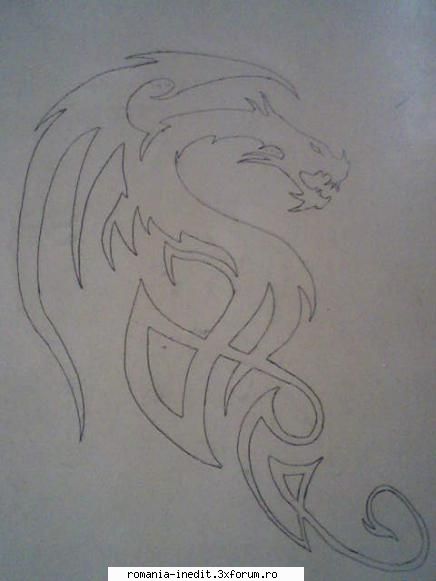 desenele mele tribal dragon