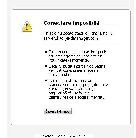 conectare cand instalat mozilla,pe yahoo mail imi tot apare acest anunt:n-am observat aibe vre-un