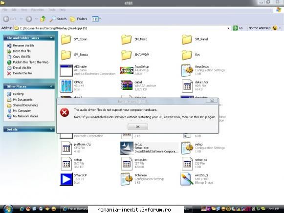 problema placa audio placa baza asus mai exact curand reistalat sp3) imi mai gaseste driverul placii