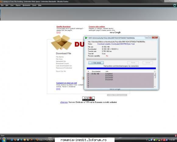 filebox, viteza descarcare aveti? azi    