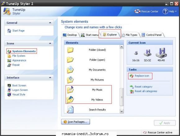 icon folder foloseste tuneup styler tuneup utilities (de preferabil ultima versiune)