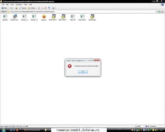 problema .net framewok incercat sa-mi instalez .net framework downloadat .net ..dar pot instalez