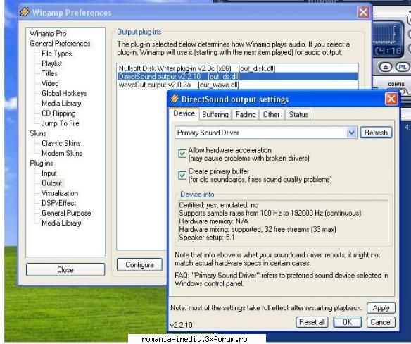 problema redare sistem 5.1 iti mearga winamp: desch winamp... bifezi cele casute sus dai