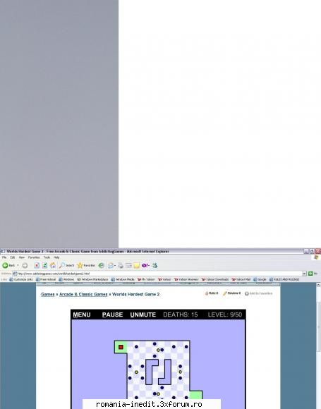 world hardest game l-am facut atatea ori incat acum mi-e usor trec primele nivele... imi place
