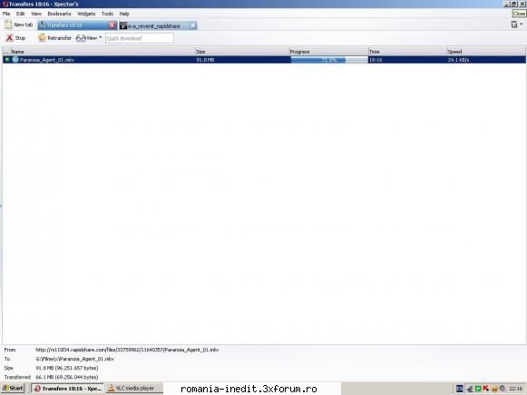 si-a revenit rapidshare sia revenit naiba sia revenit deloc mie imi dadea general 200 kb/s acu ....
