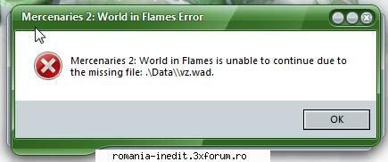 world flames reloaded dupa instalez imi eroare
