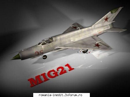graphics model aircraft: mig 21c4d, 3ds & max 1,74