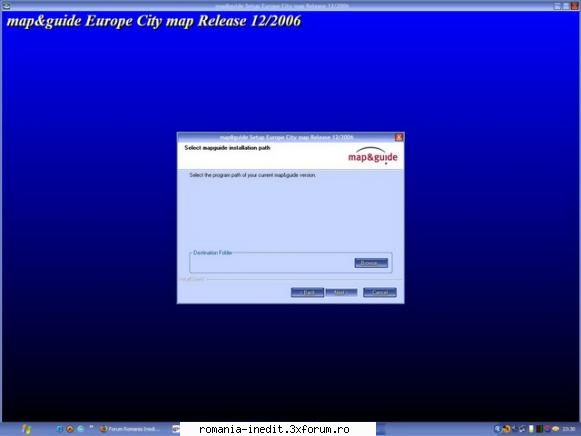 eroare instalare map guide instaleaza pana moment dat, apoi reusesc sa-i fac folder alege, mai avut TRANSPORTATOR