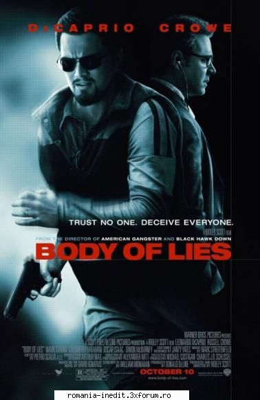 body lies cam body lies dfcast: leonardo dicaprio, russell crowe, mark strong, oscar isaac, carice