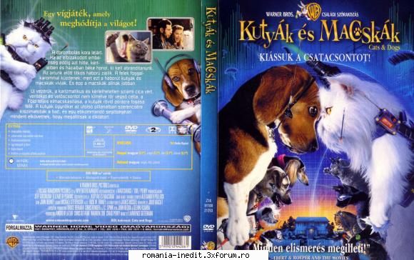 cats and dogs (2001)- dublat maghiara kutyk & magyarul amerikai csaldi vgjtk, perc,