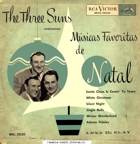 the three suns - favorite songs for the christimas - brazilian edition - to be mamie favorite group,