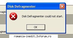 defragment vrut partitiile hard primit urmatorul mesaj:ce-i facut?