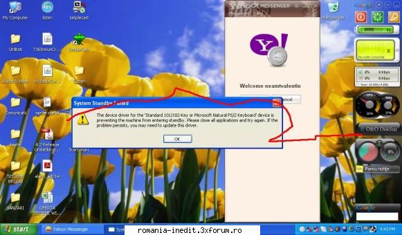driver eror sau ce? baieti atasez poza vedeti intraa stand hibernate.