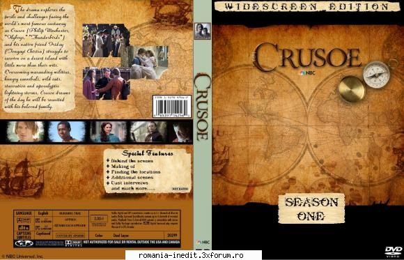 crusoe (2008) coperta ptr dvd.